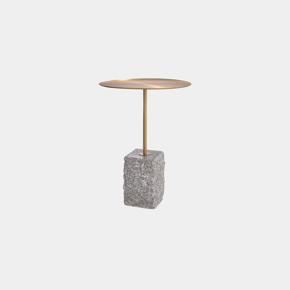 Eichholtz Cole - Side Table Brushed Brass/Granite Grey