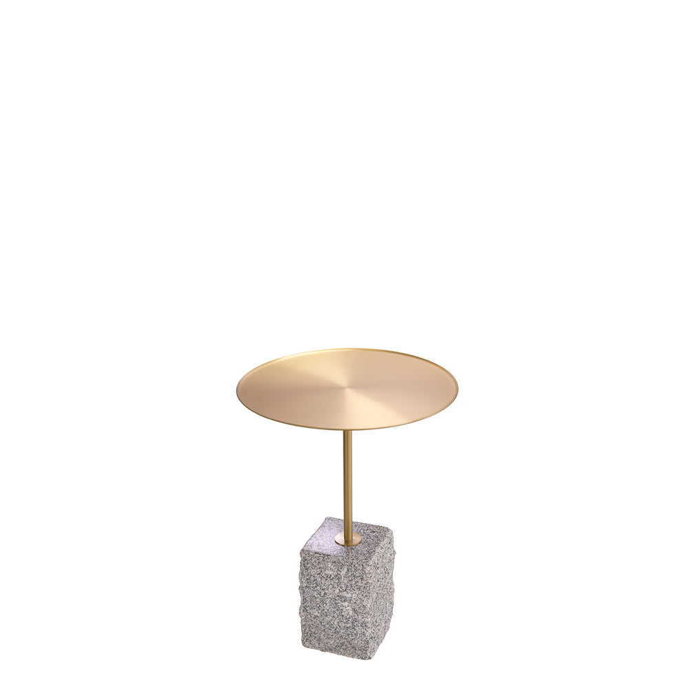 Eichholtz Cole - Side Table Brushed Brass/Granite Grey