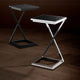 Eichholtz Cross - Side Table In Vintage Brass Finish Black Glass Top
