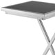 Eichholtz Cross - Side Table In Nickel Finish Black Glass Top