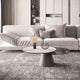 Girotondo - Swivel Coffee Table With Metal Base Ceramic Stone Tops