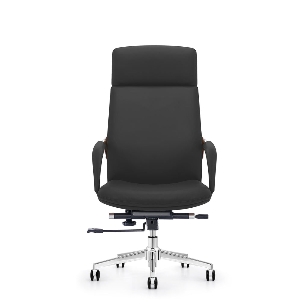 Gas Lift Office Chair In Black PU (Assembly Required)