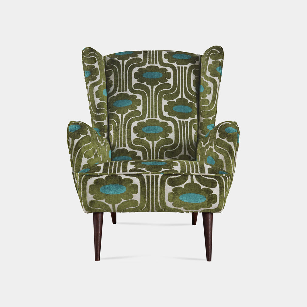 Armchair In Fabric Pattern All Over