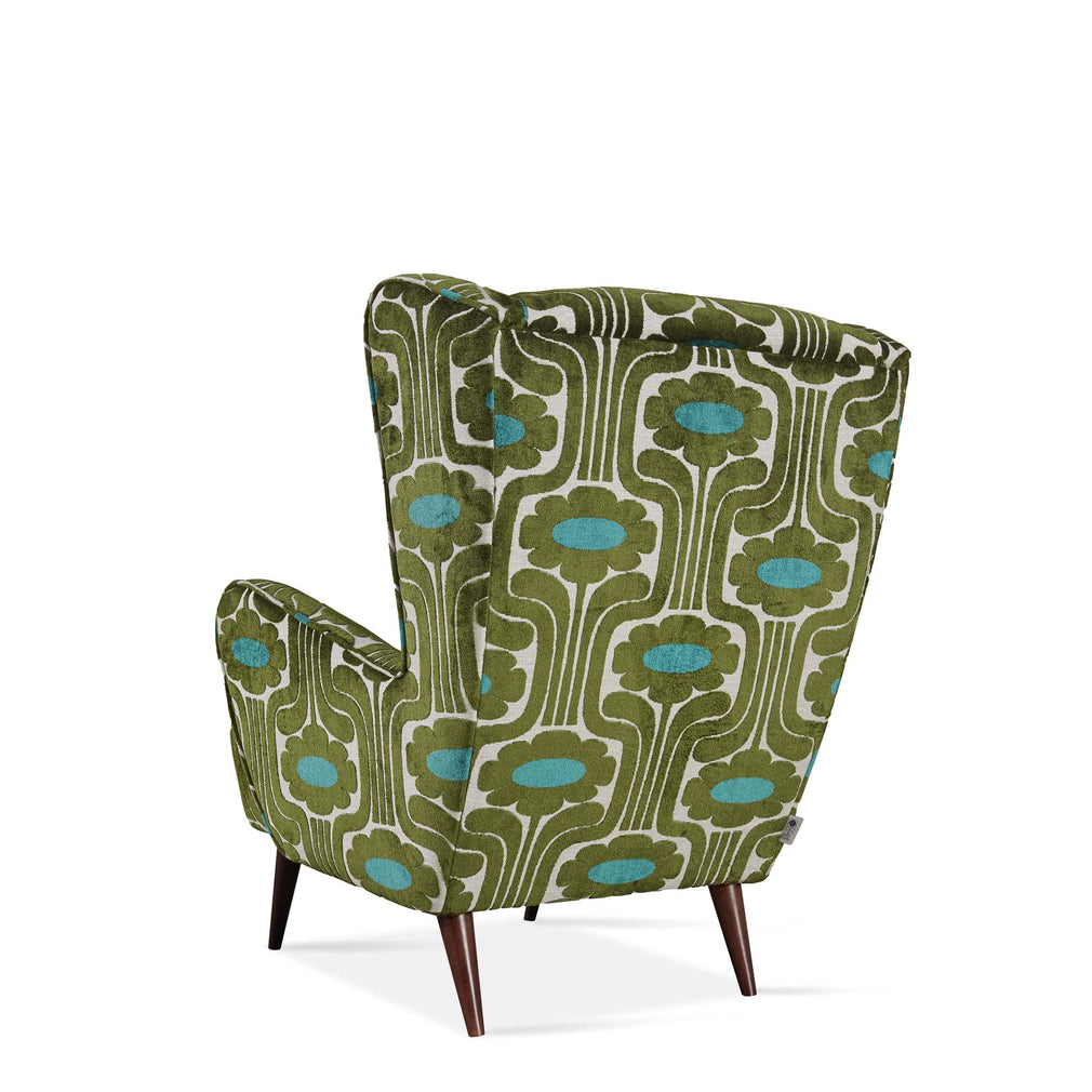 Armchair In Fabric Pattern All Over