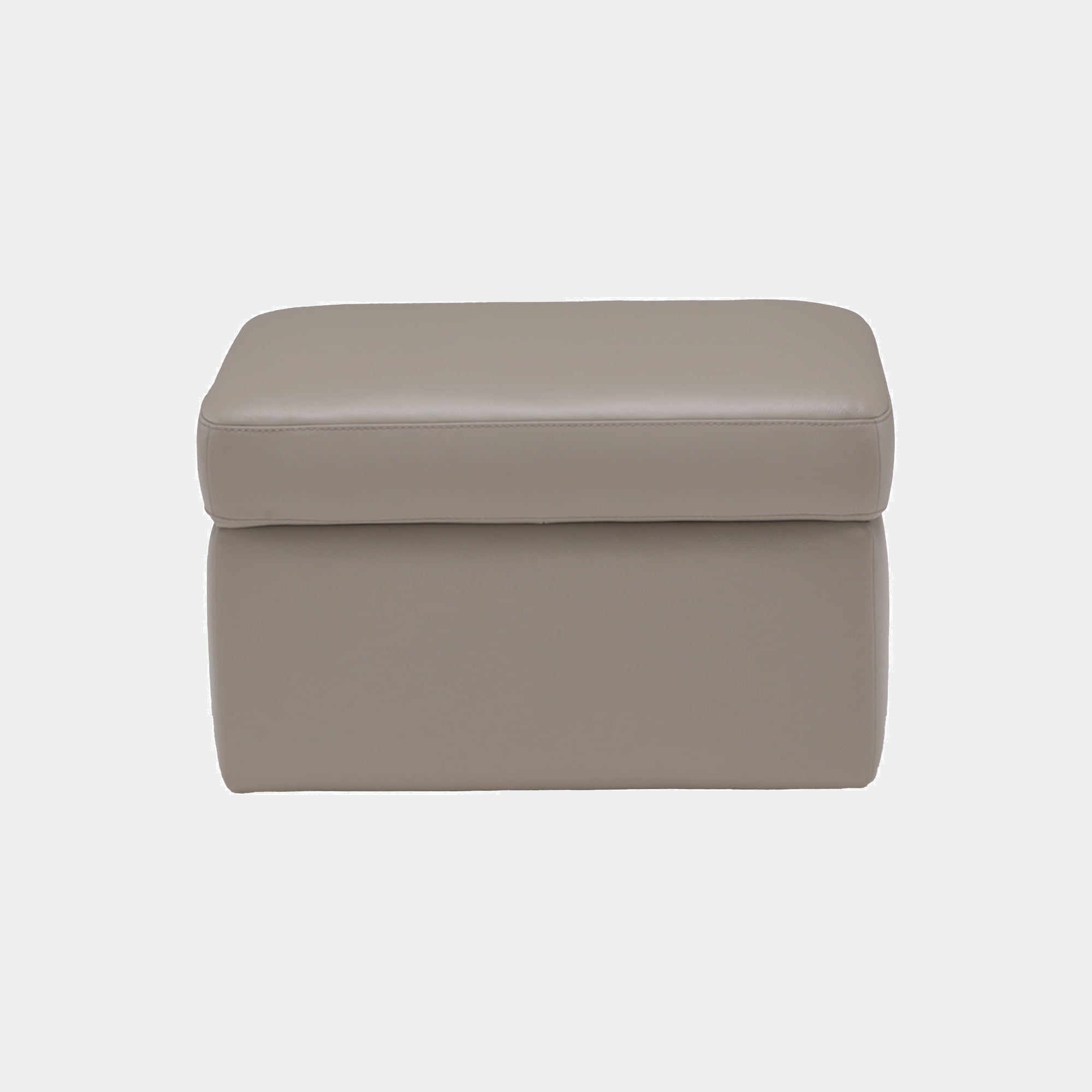 Storage Footstool In Leather Cat L20