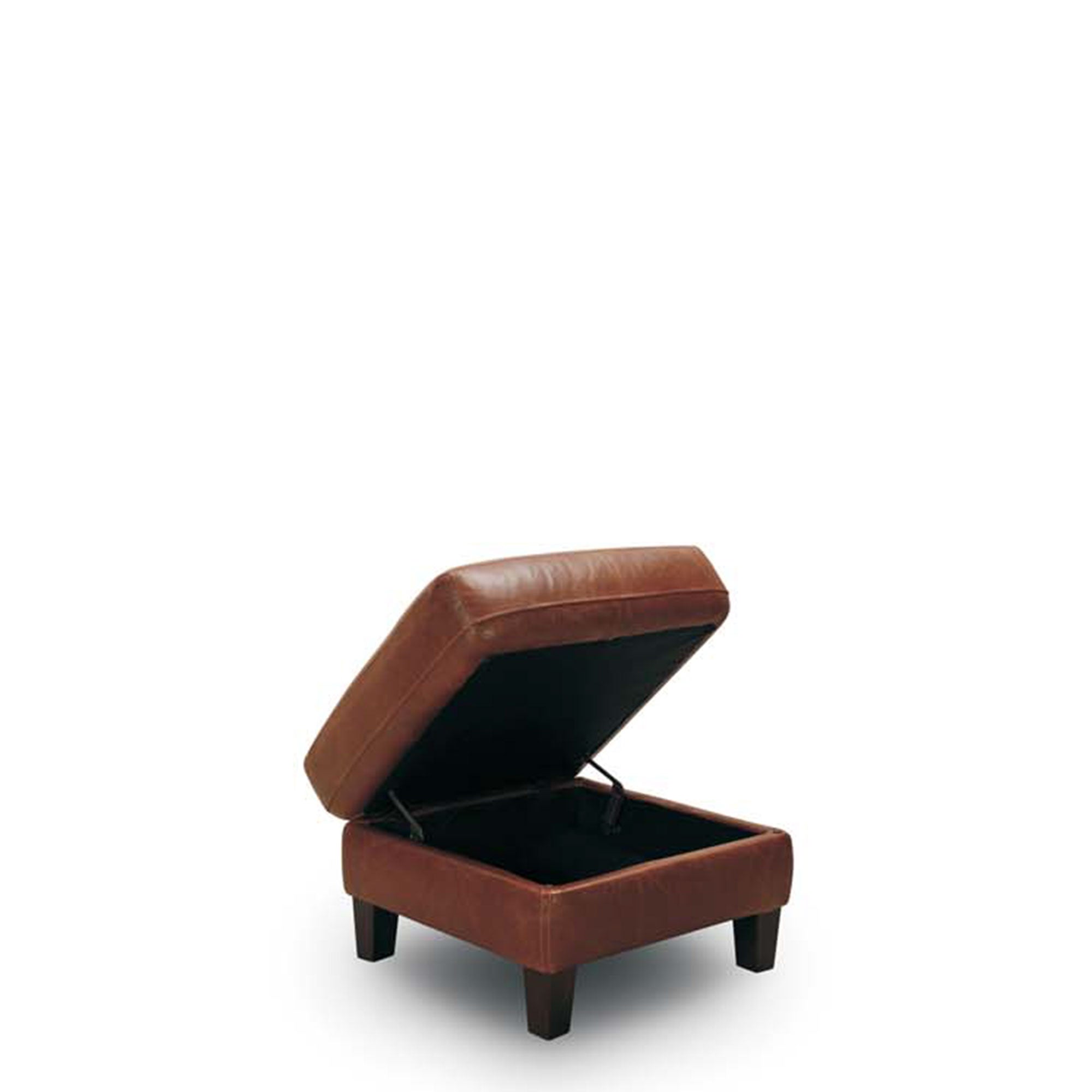 Storage Footstool In Leather Cat 15 H/Split