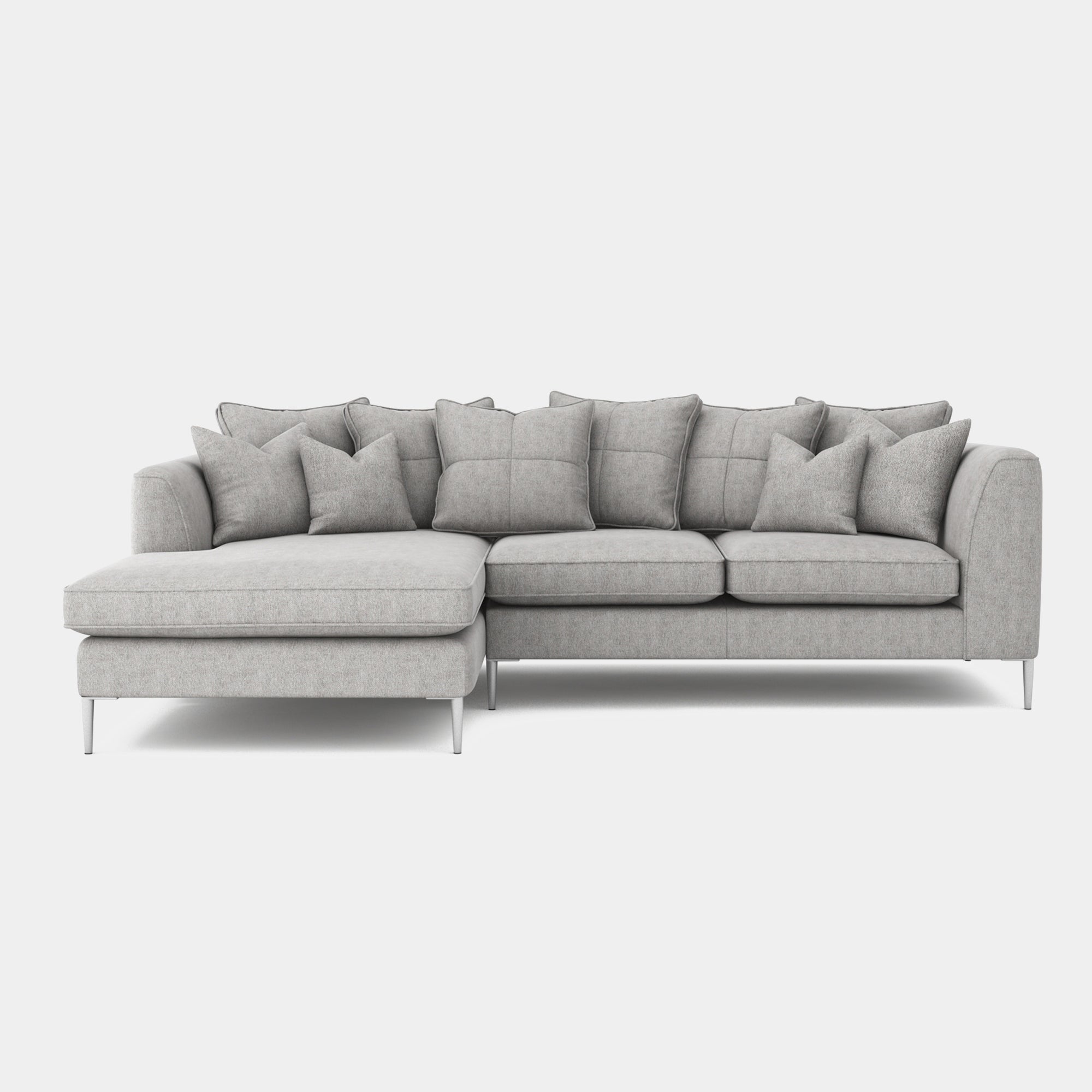 Colorado - Pillow Back Small Chaise Sofa LHF Chaise With 3 Seat 1 Arm RHF In Grade B Fabric