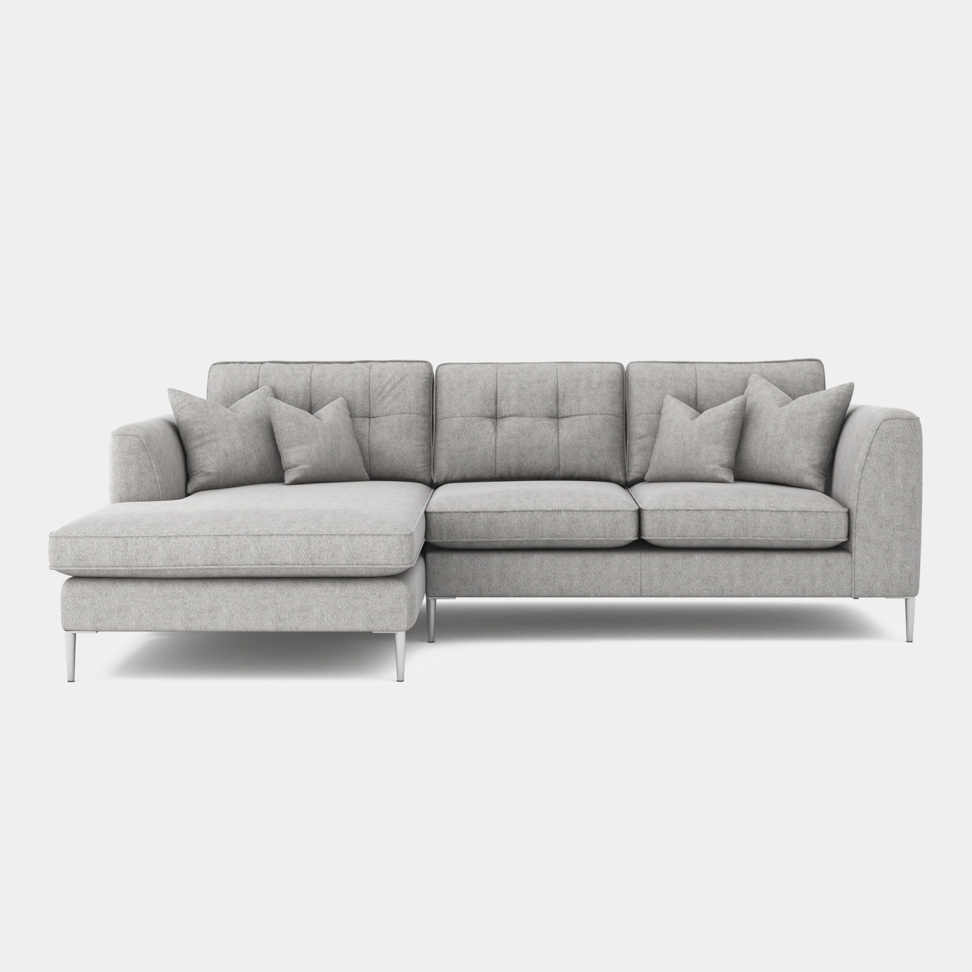 Colorado - Standard Back Small Chaise Sofa LHF Chaise With 3 Seat 1 Arm RHF In Grade B Fabric