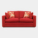 Medium Sofa Inc 2 x Bolsters  In Fabric Grade 1