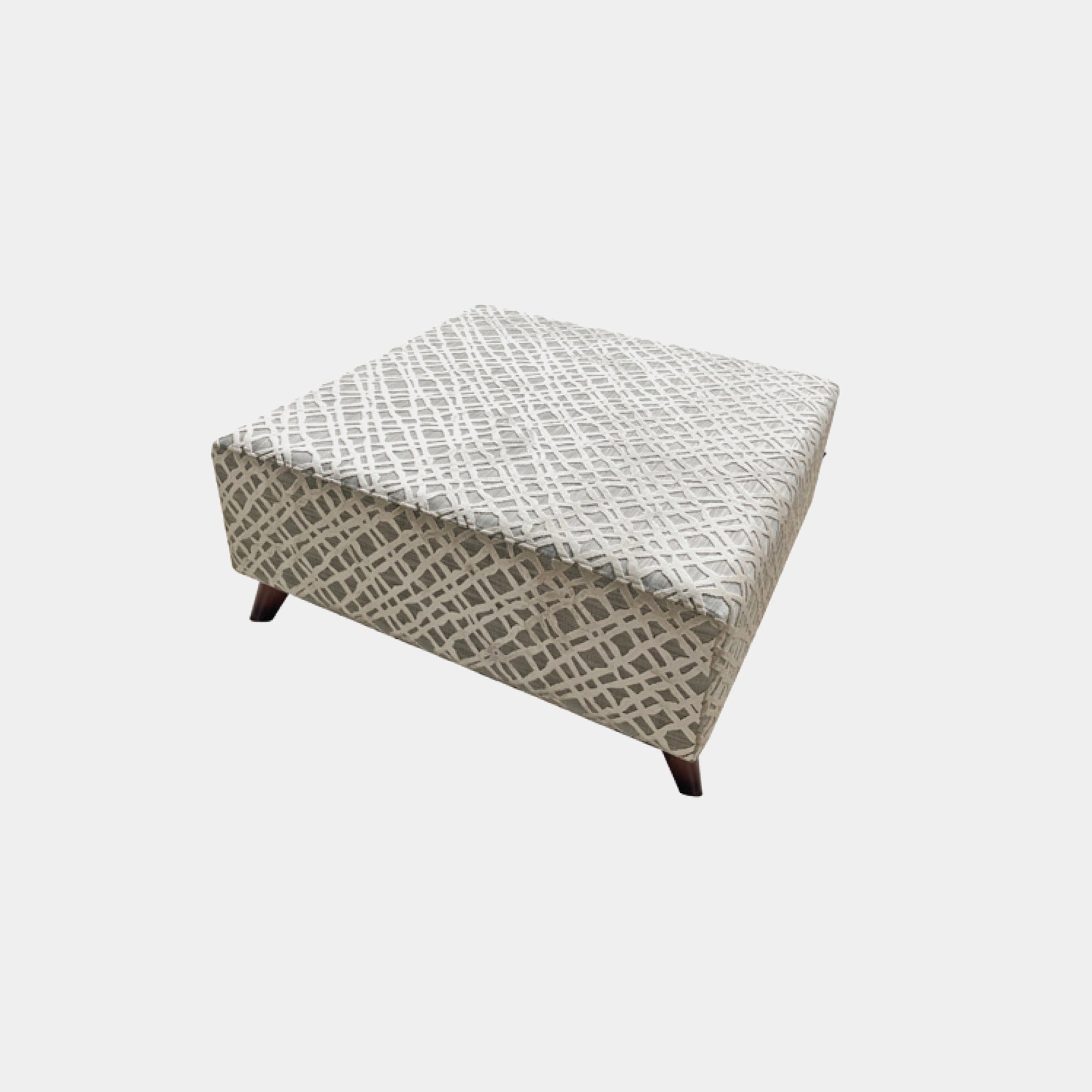 Adele - Footstool In Fabric Band 1 Pluto