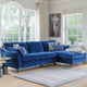 Oscar - RHF Chaise Sofa In Fabric Manhattan