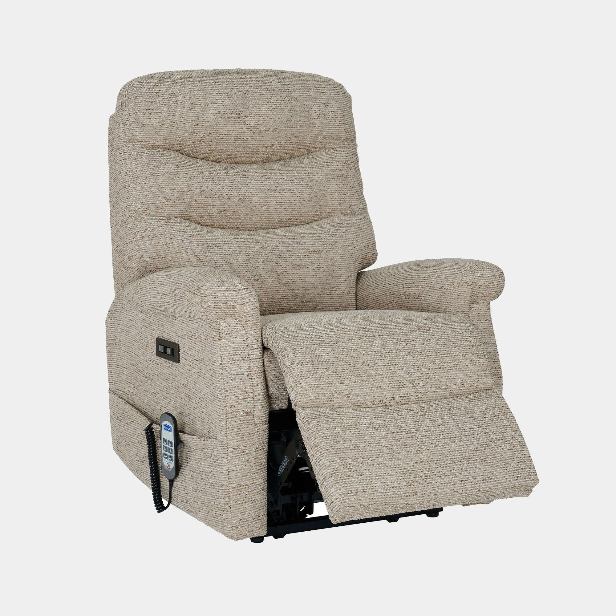 Broadway - Petite Single Motor Recliner Chair With Lumbar & Headrest In Fabric