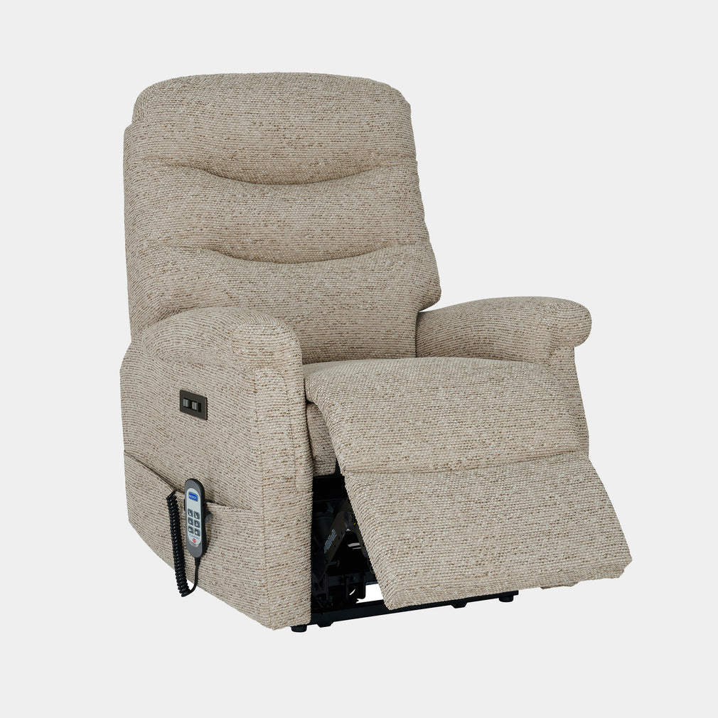 Broadway - Petite Cloud Zero 3 Motor Lift/Tilt Recliner Chair With Headrest In Fabric