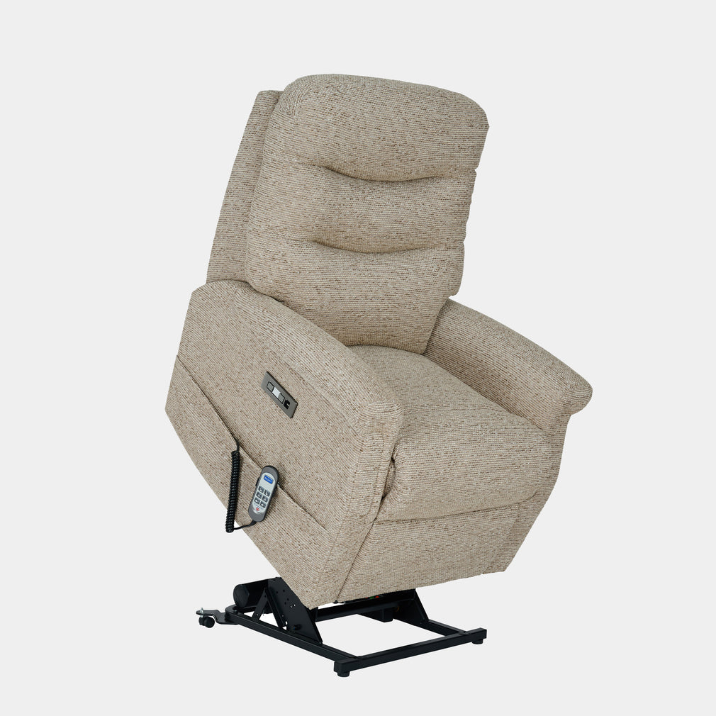 Broadway - Petite Cloud Zero 3 Motor Lift/Tilt Recliner Chair With Headrest In Fabric