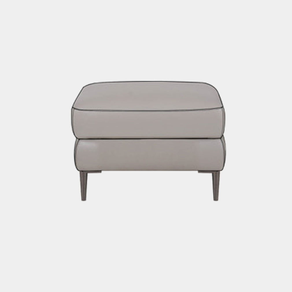 Footstool 55 x 55 x H42cm With Metal Leg In Fabric