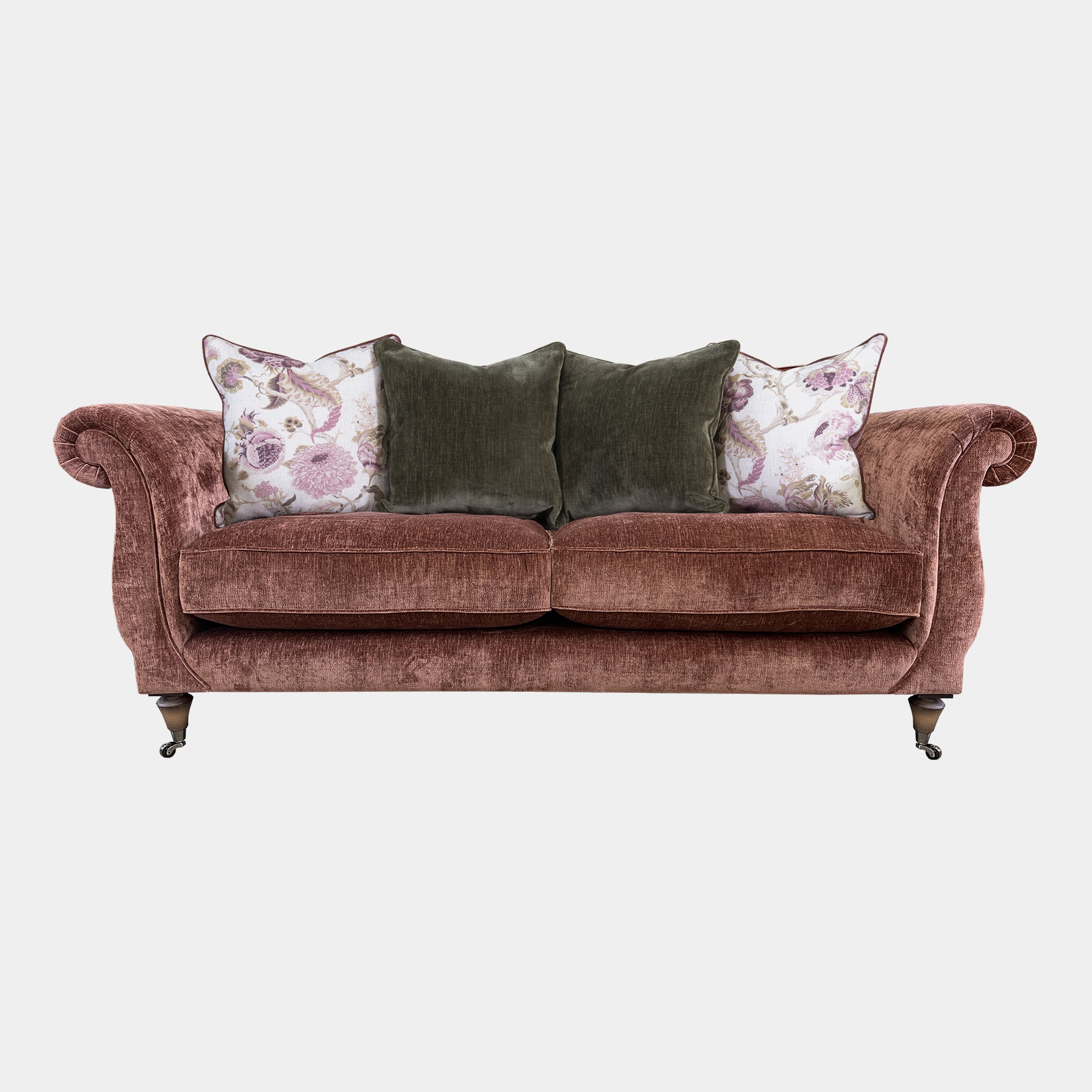 Brancaster - 3 Seat Pillow Back Sofa In Fabric Blanik