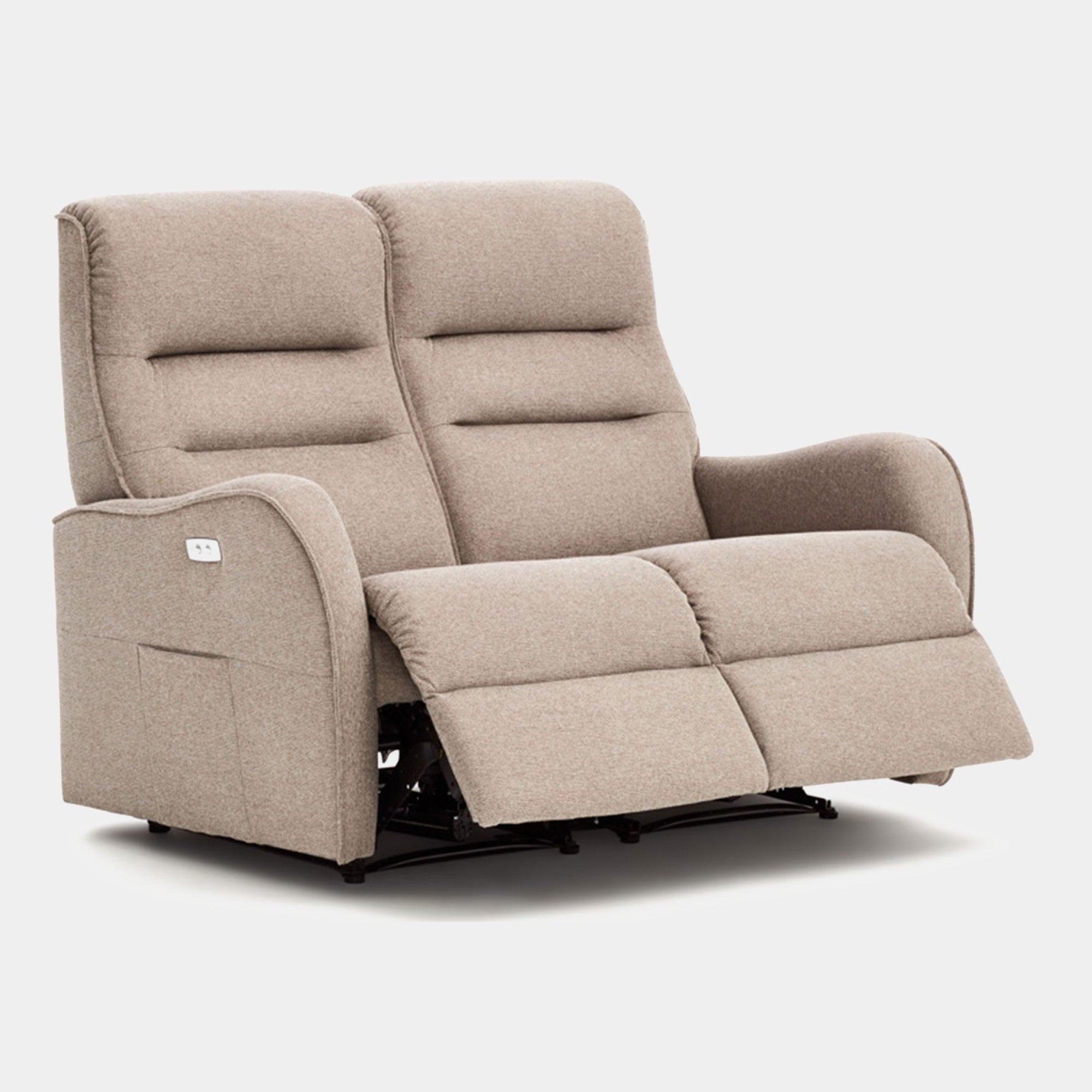 Capri - 2 Seat Single Motor 2 Power Recliner Sofa In Fabric Grade D
