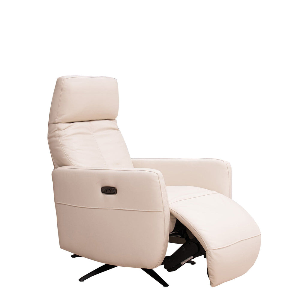 Swivel Reliner Chair With USB Toggle Switch In Leather Cat 20