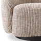 Swivel Chair In Fabric Mademoiselle Beige