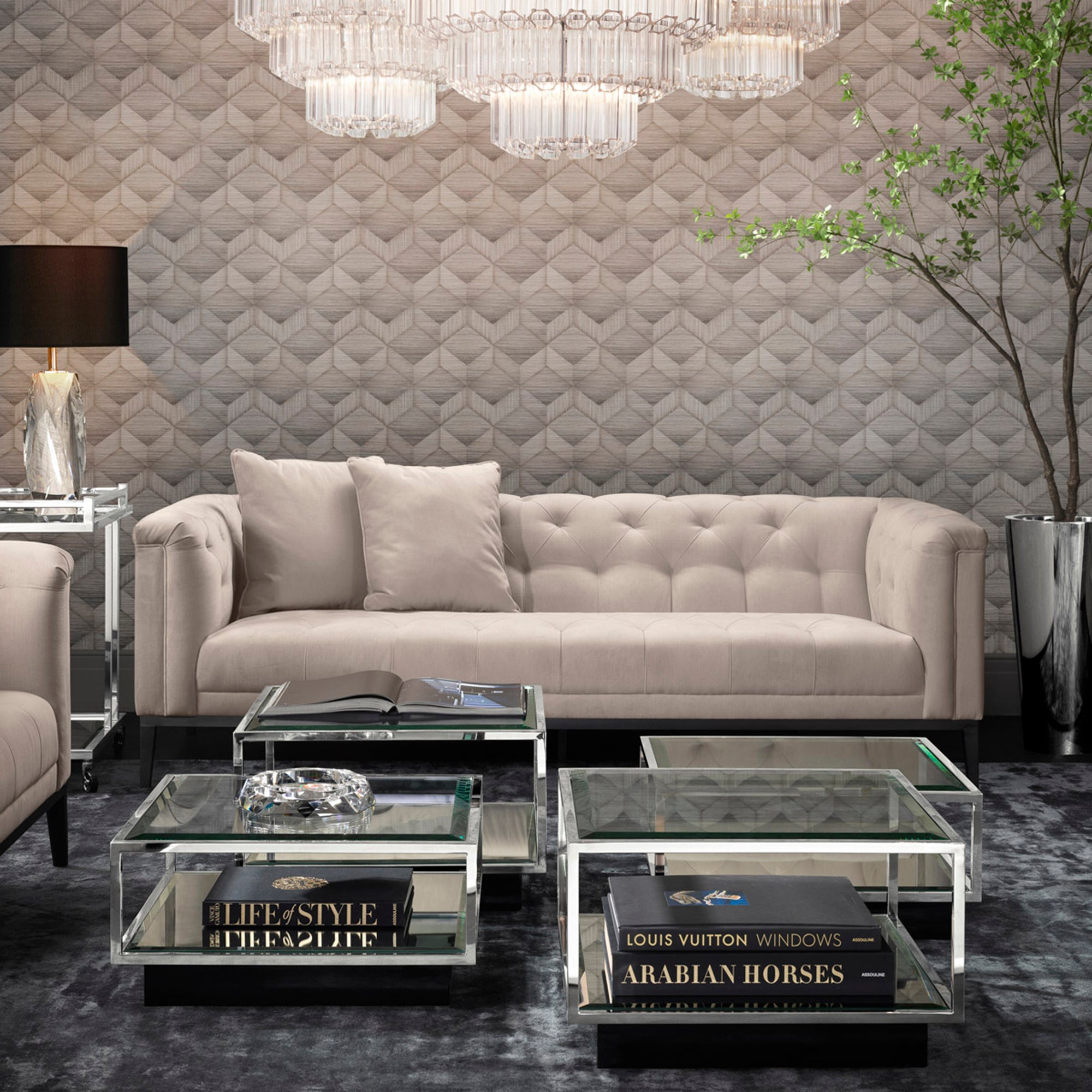 Eichholtz Cesare - Large Sofa In Fabric Lyssa Off-White