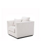 Chair In Avalon White With Black Frame