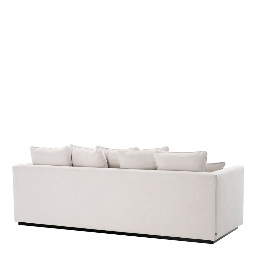 Sofa In Avalon White With Black Frame