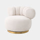 Eichholtz Phedra - Swivel Chair In Fabric Lyssa Off-White