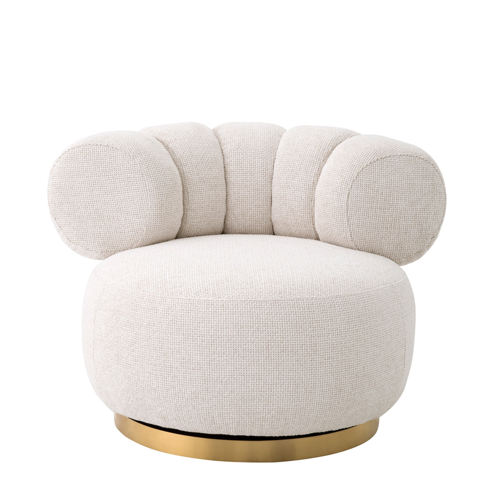 Eichholtz Phedra - Swivel Chair In Fabric Lyssa Off-White