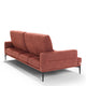 3 Seat Sofa (2 Cushions) With Adjustable Backrest In Microfibre