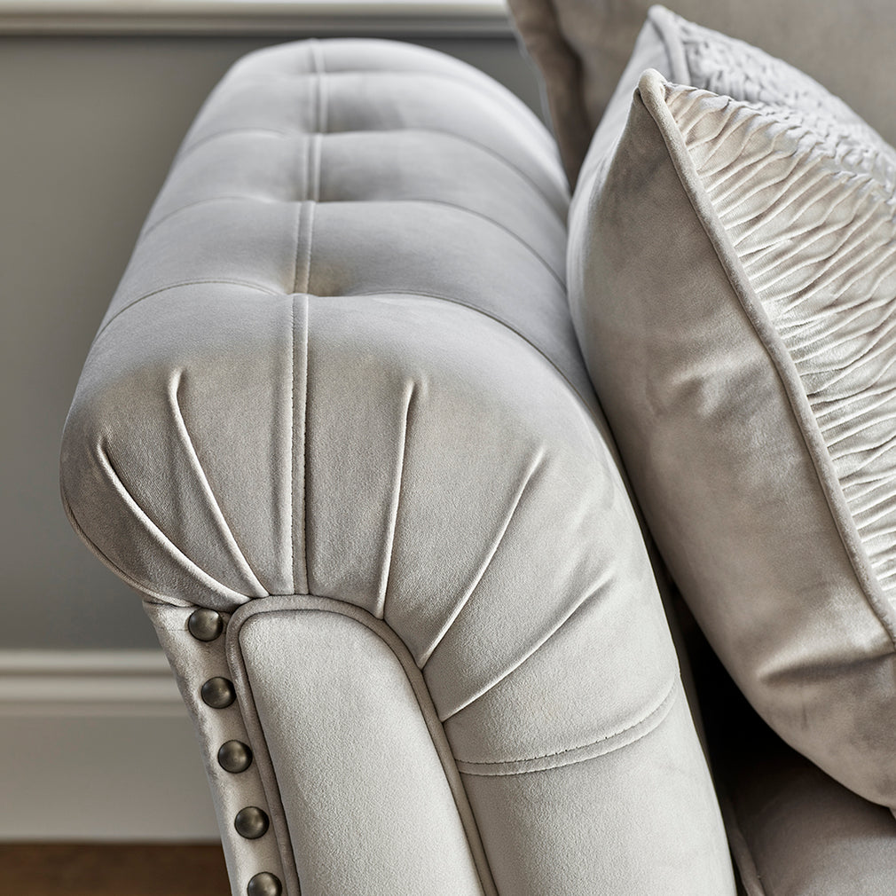Gabriella - Pillow Back 3 Seat Sofa In Fabric Band 1