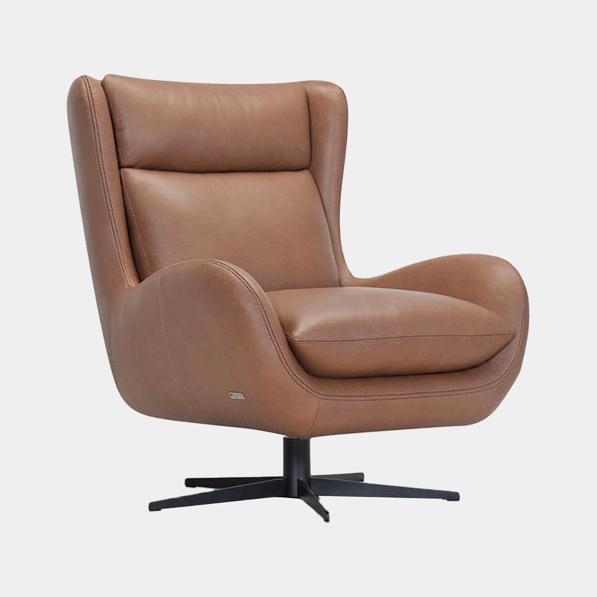 Gaeta - Swivel Chair In Leather