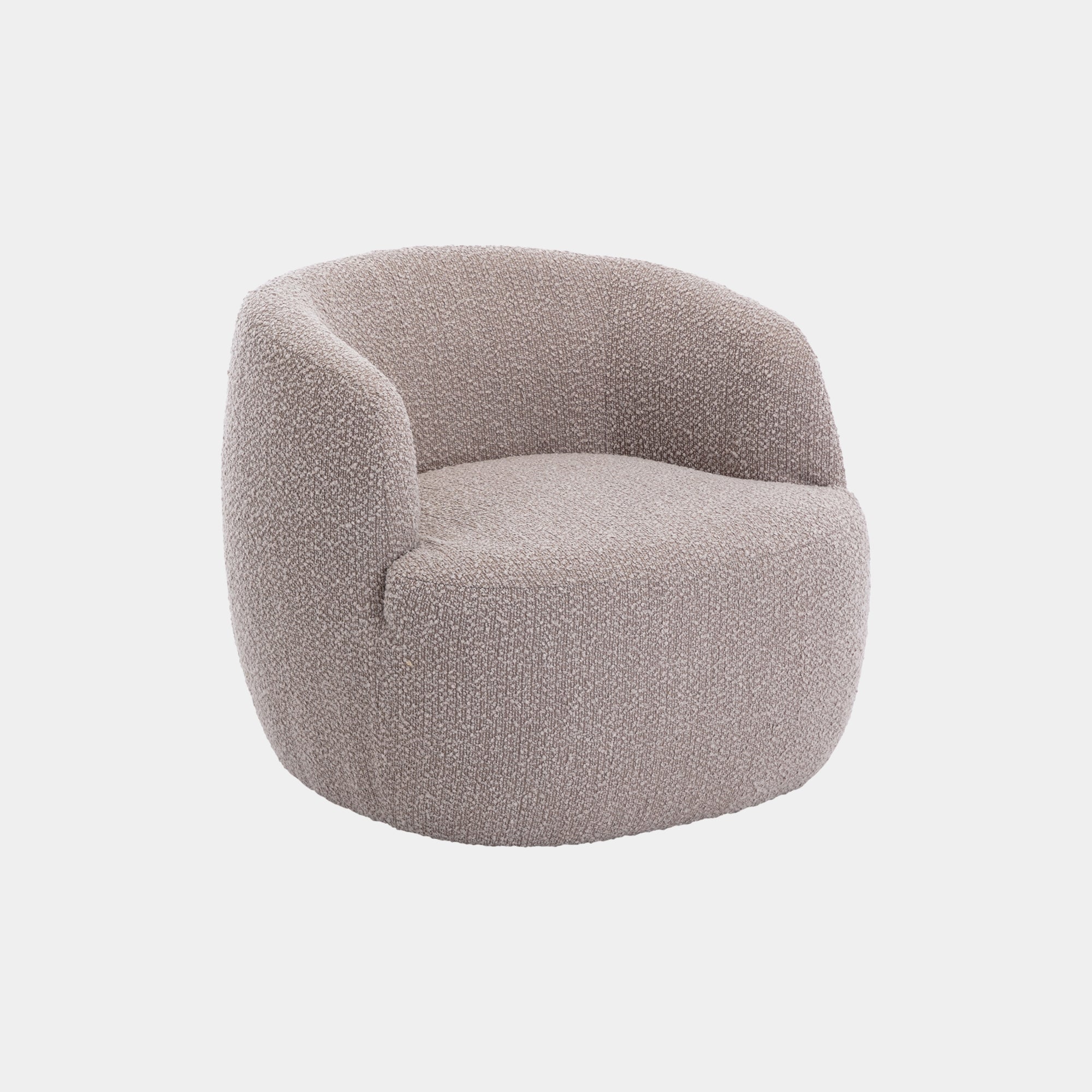 Helena - Swivel Accent Chair In Fabric Almond