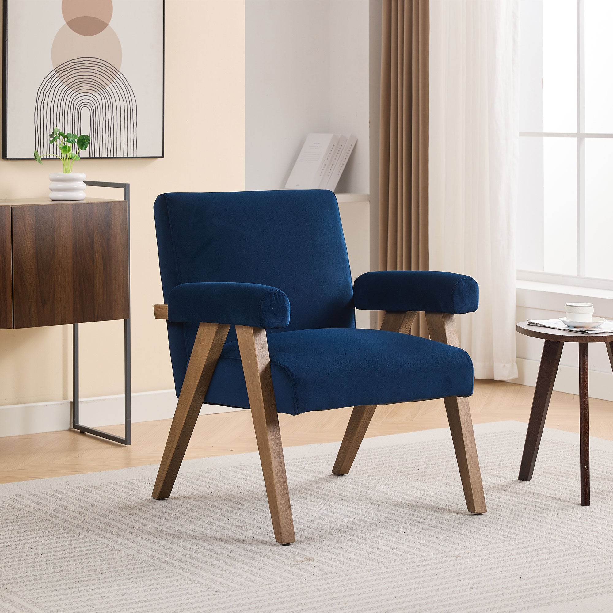 Kate - Accent Chair In Fabric Royal Blue