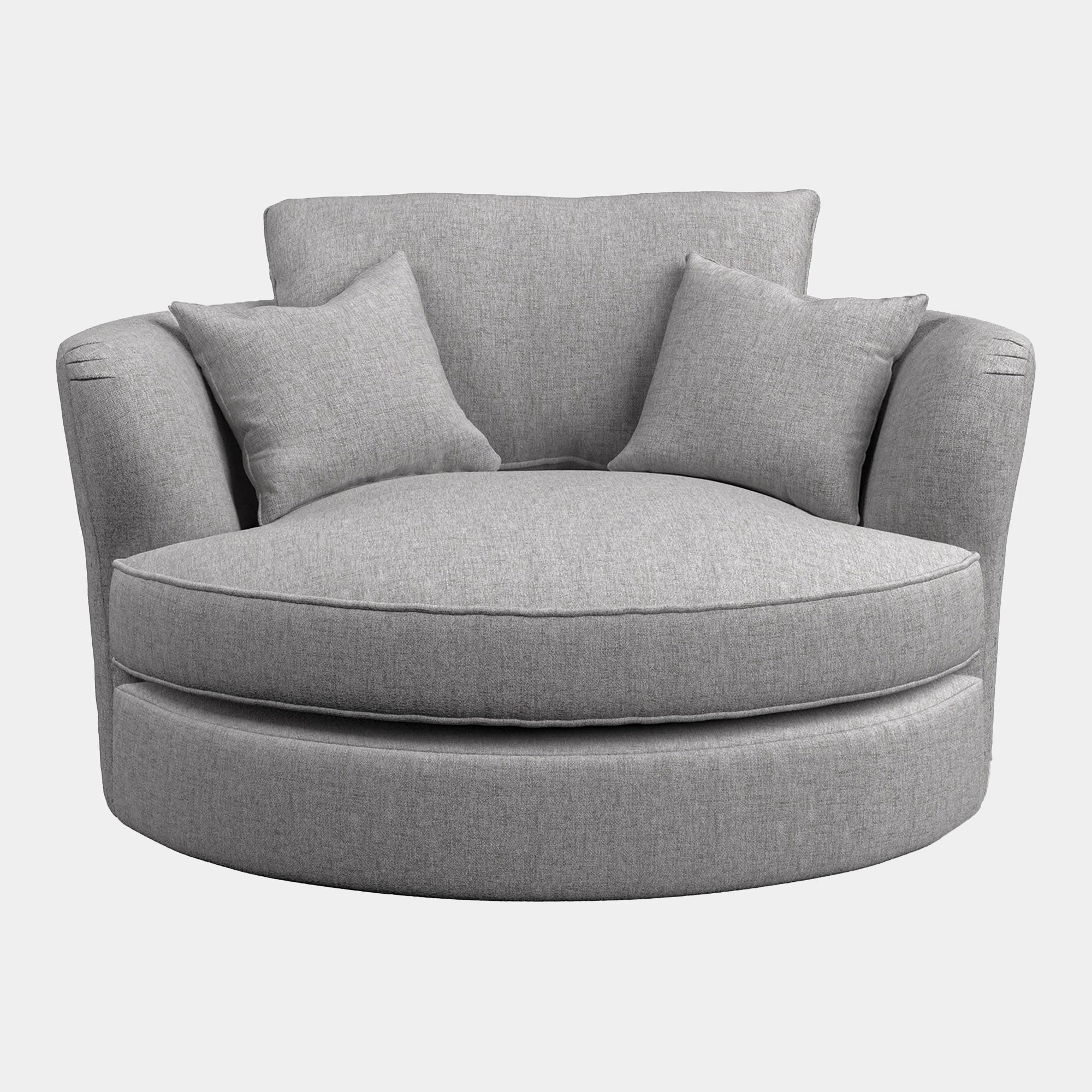 Lexington - Standard Back Swivel Cuddler Chair In Fabric Grade C