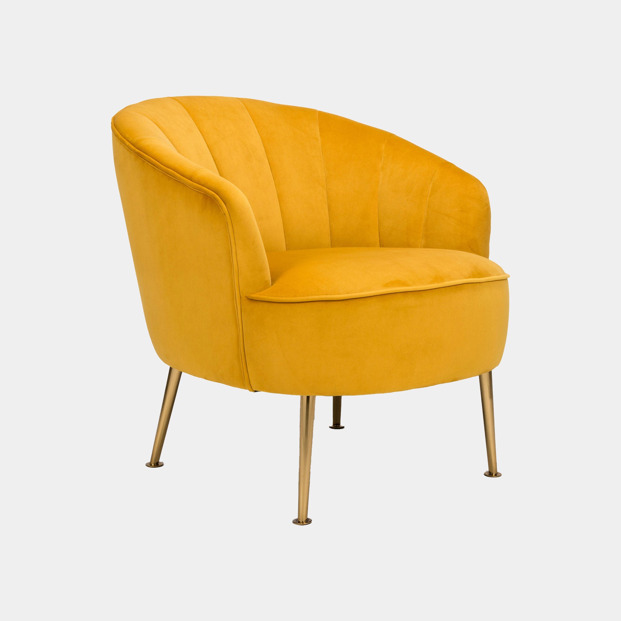 Accent Chair In Velvet 321 AP Apricot