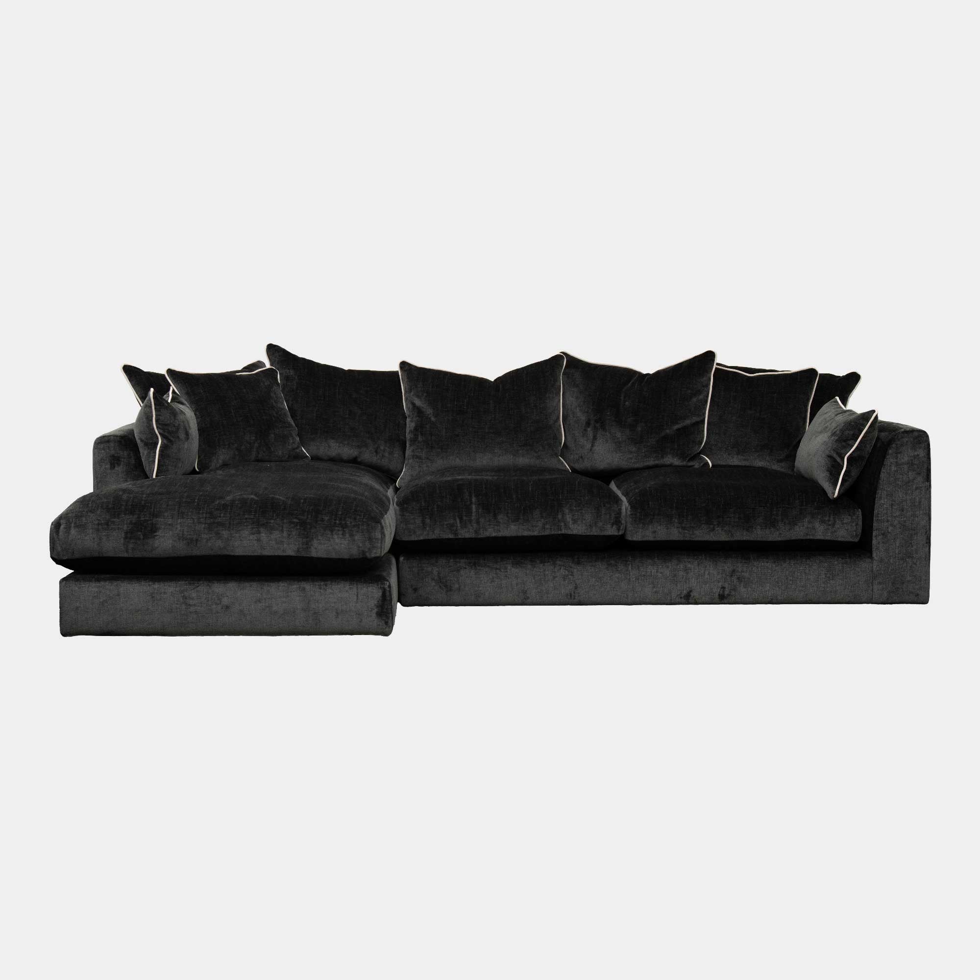 Monte Carlo - Large LHF Chaise Sofa With Fibre Interiors In Fabric