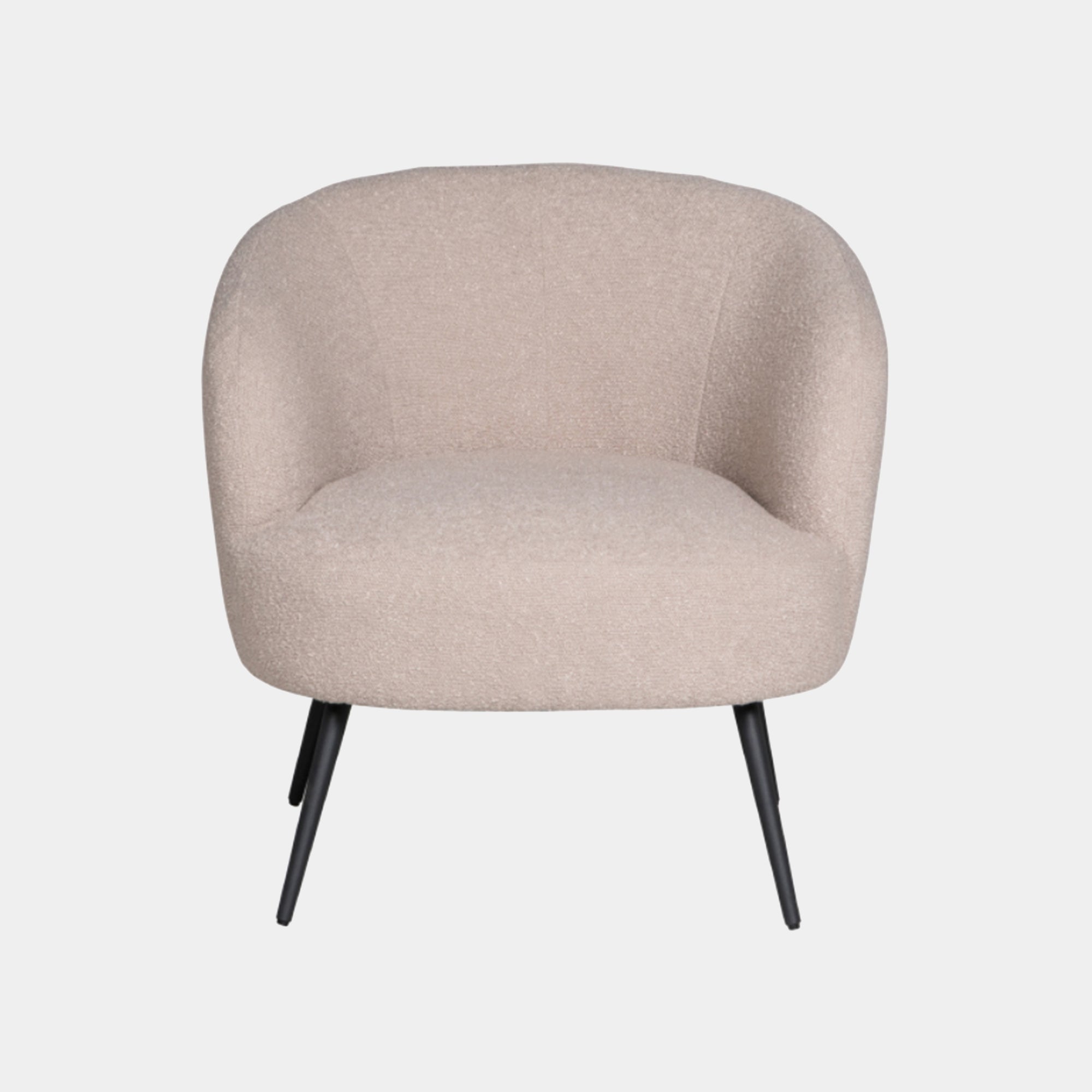 Accent Chair In Fabric Boucle Cream (Assmebly Required)