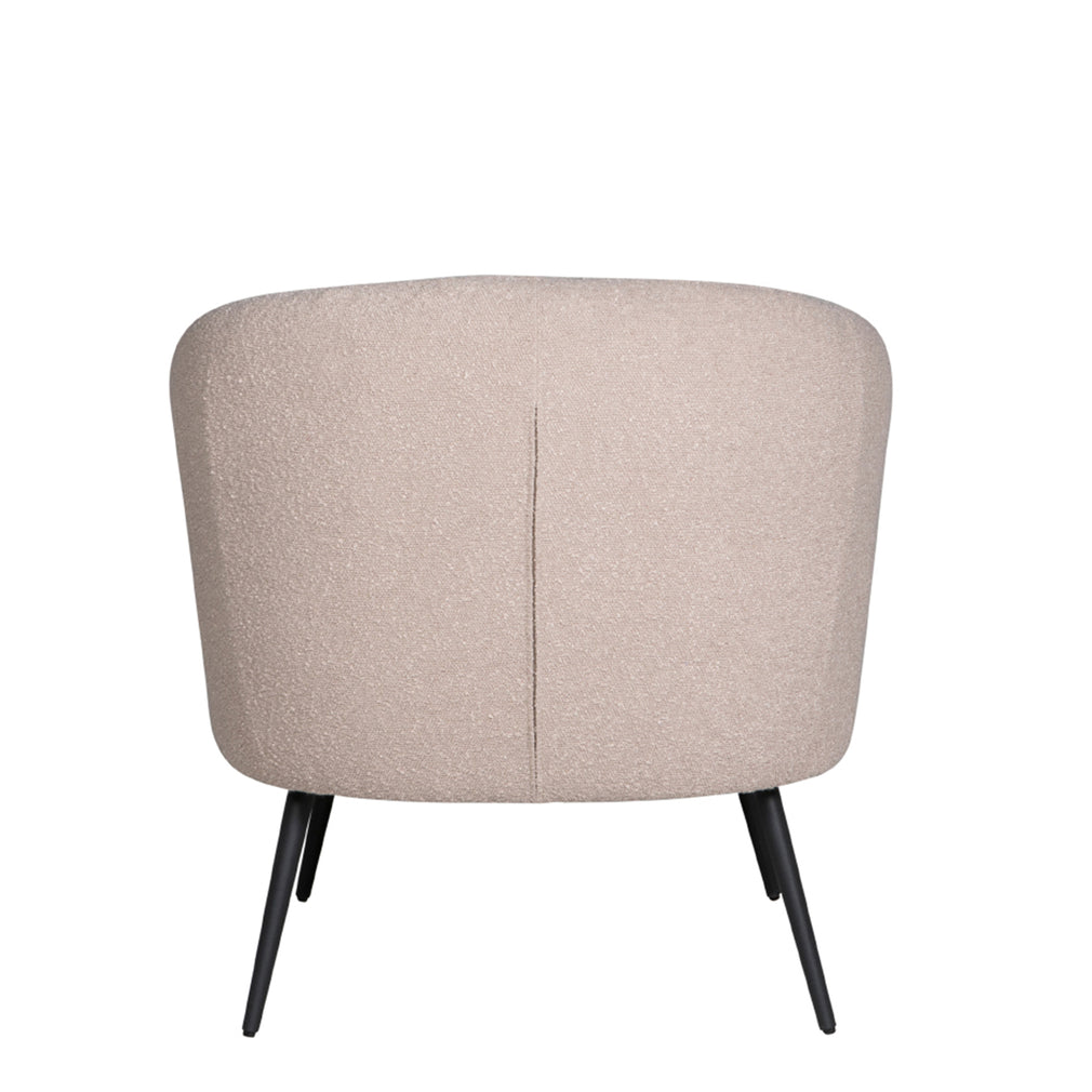 Accent Chair In Fabric Boucle Cream (Assmebly Required)