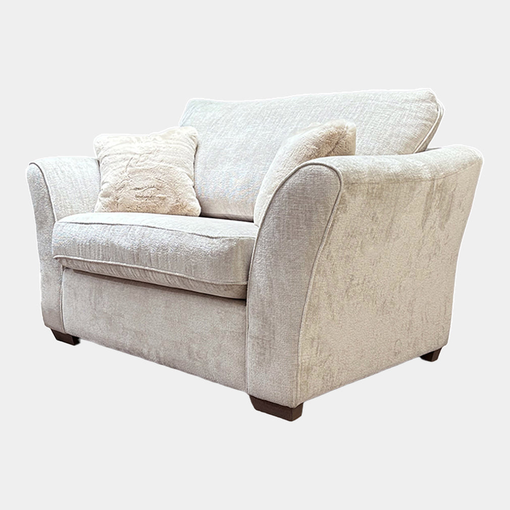 Oregon - Love Seat Standard Back Sofa In Fabric Fendi (Fibre Interior)