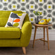 Orla Kiely Laurel - Large Sofa In Fabric Premium Plain