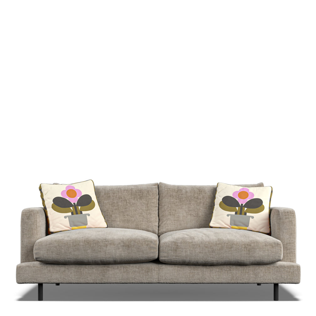 Medium Sofa In Fabric Premium Plain