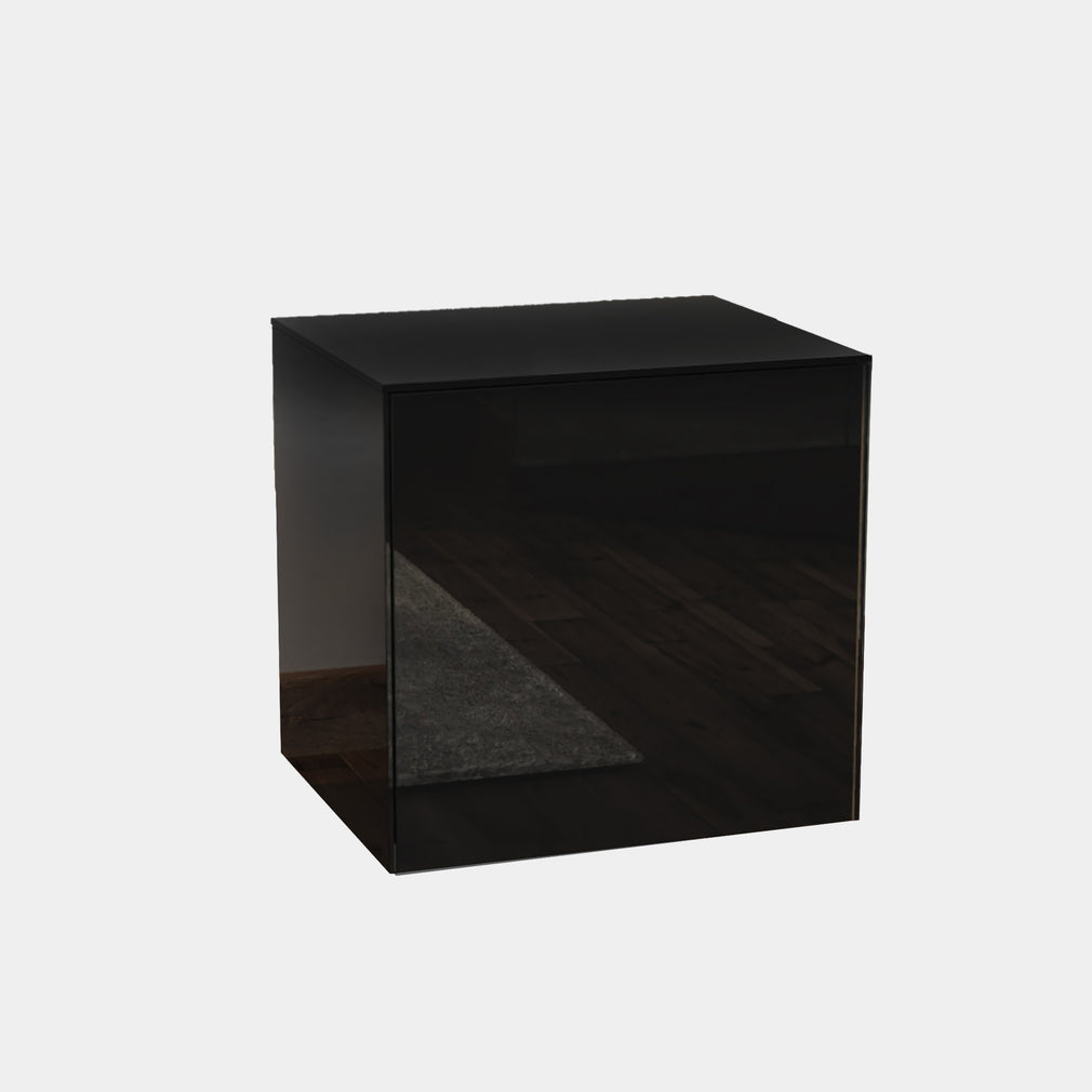 Lamp Table In Black Gloss (Warehouse Assembly With Premier Delivery)