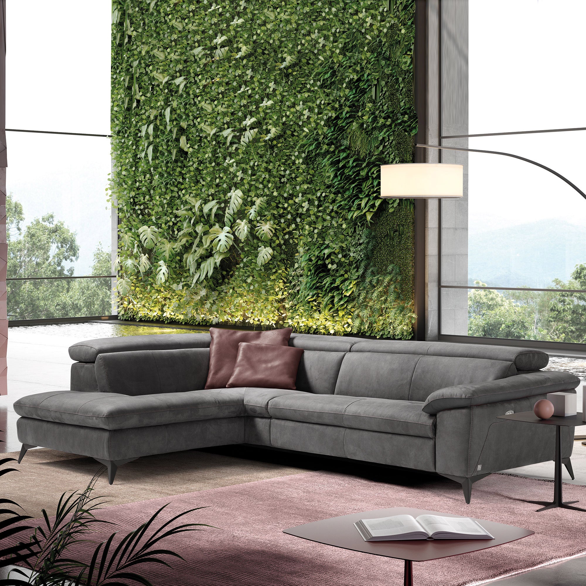 Potenza - 3 Seat Large Sofa In Fabric Or Leather Microfibre