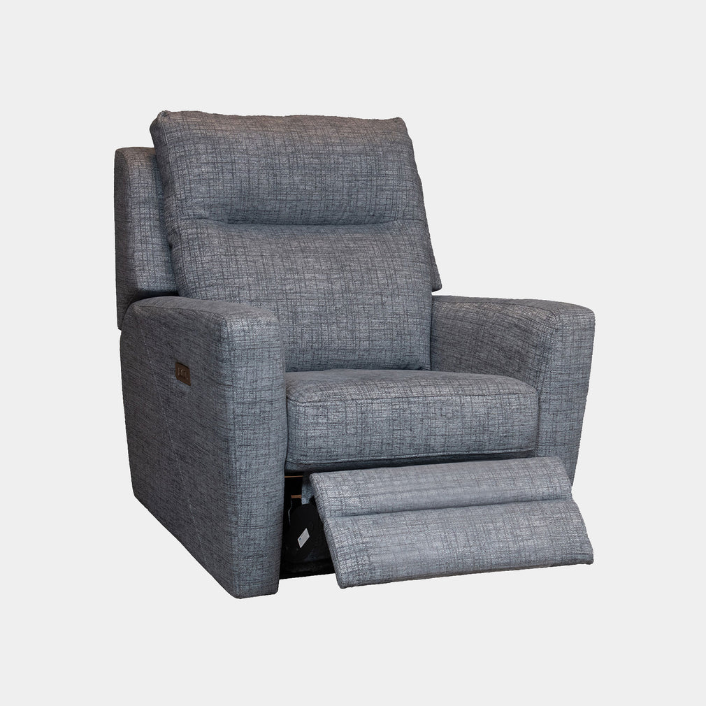 Power Recliner Chair With USB Port In Fabric Grade A