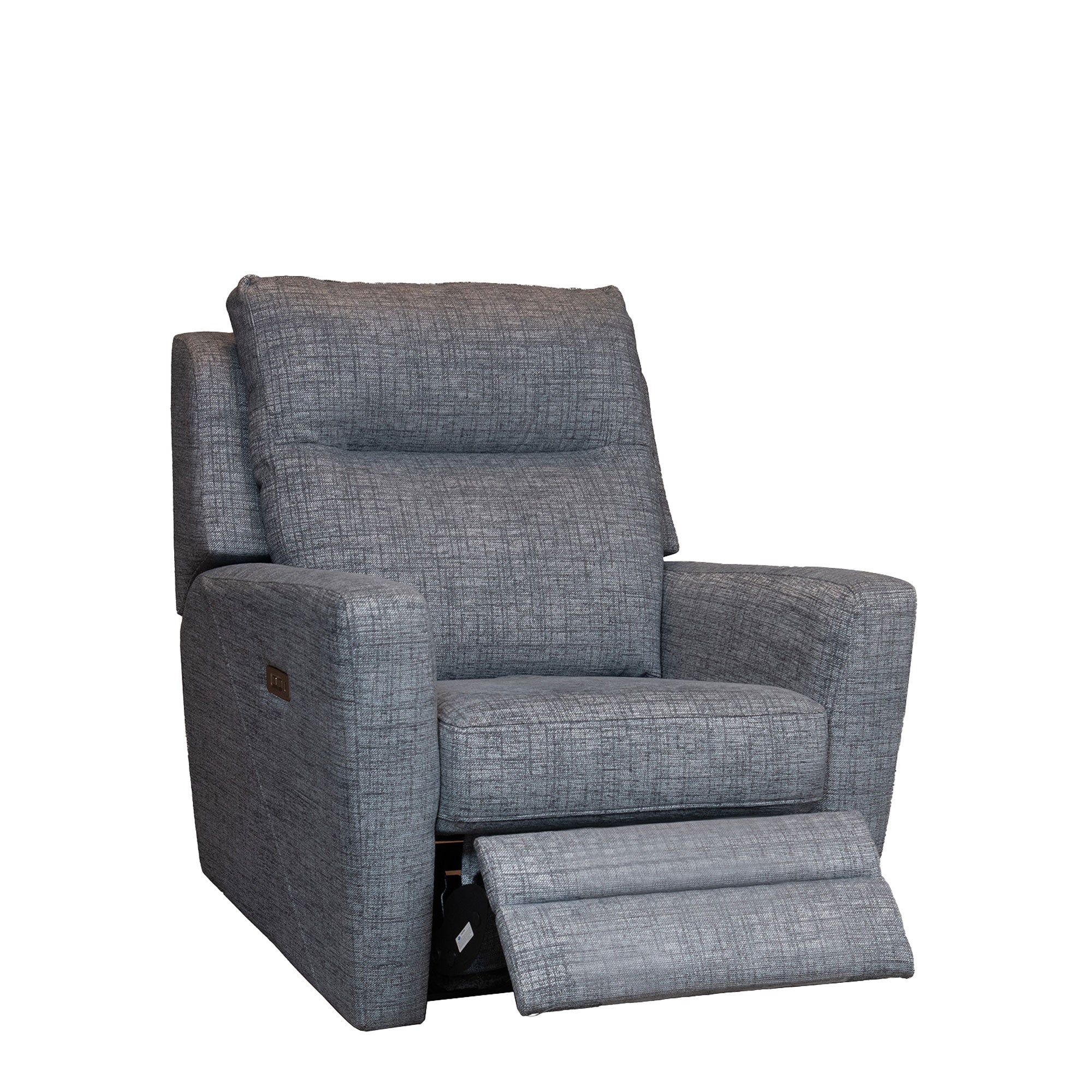 Power Recliner Chair With USB Port In Fabric Grade A