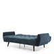 Click Clack Sofa Bed In Fabric Navy With Dark Legs