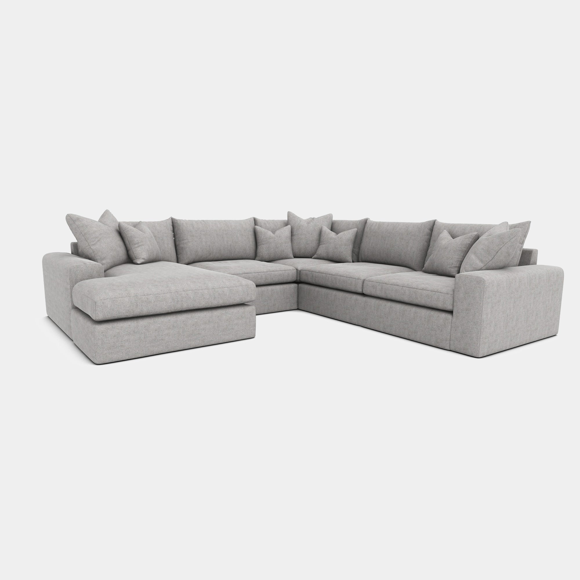 Sapphire - Corner Group RHF 2 Seat Sofa With LHF Chaise In Fabric Grade C