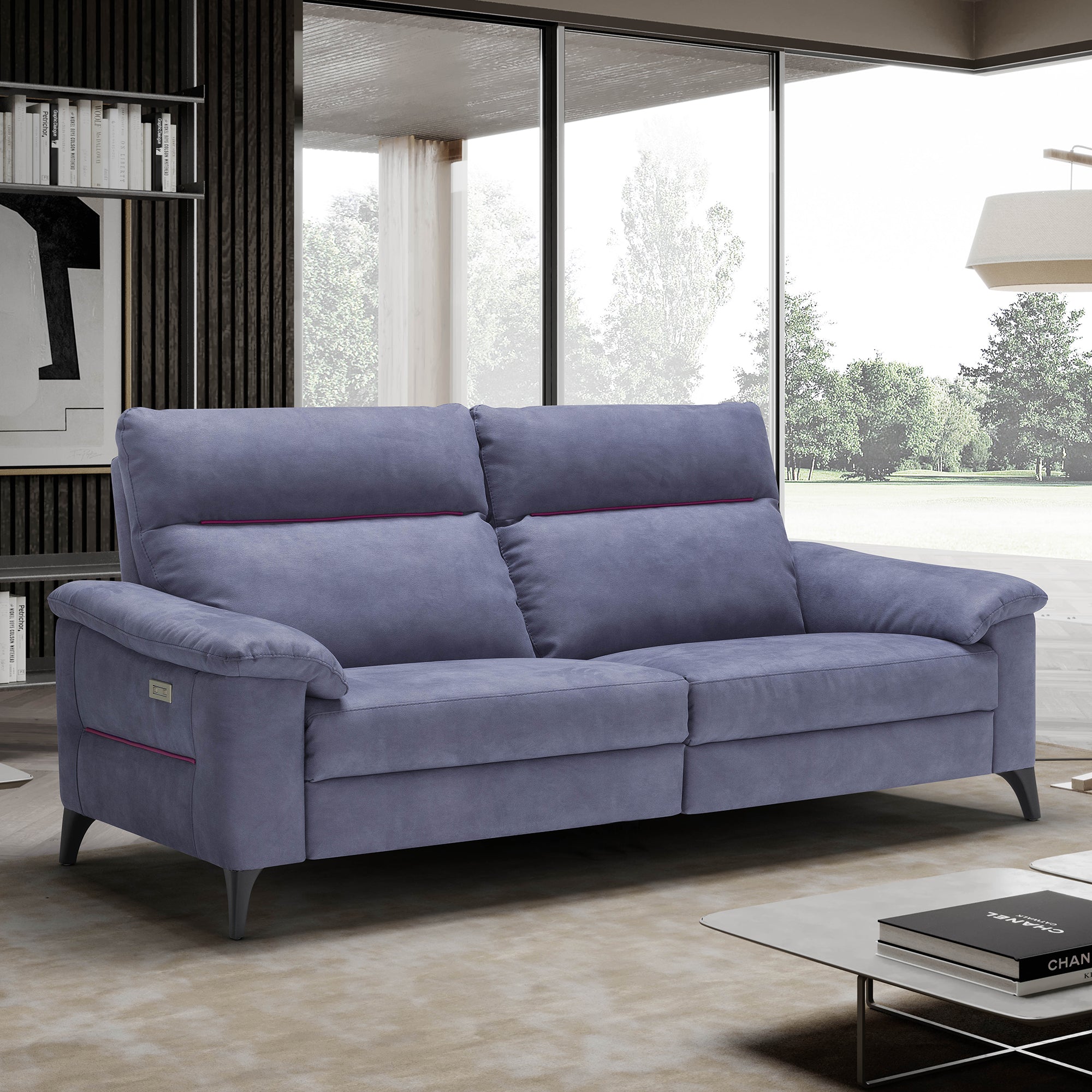 Treviso - 3 Seat Large Sofa In Fabric Or Leather Microfibre