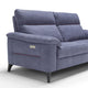 Large 3 Seat Sofa With 2 Power Recliners In Microfibre