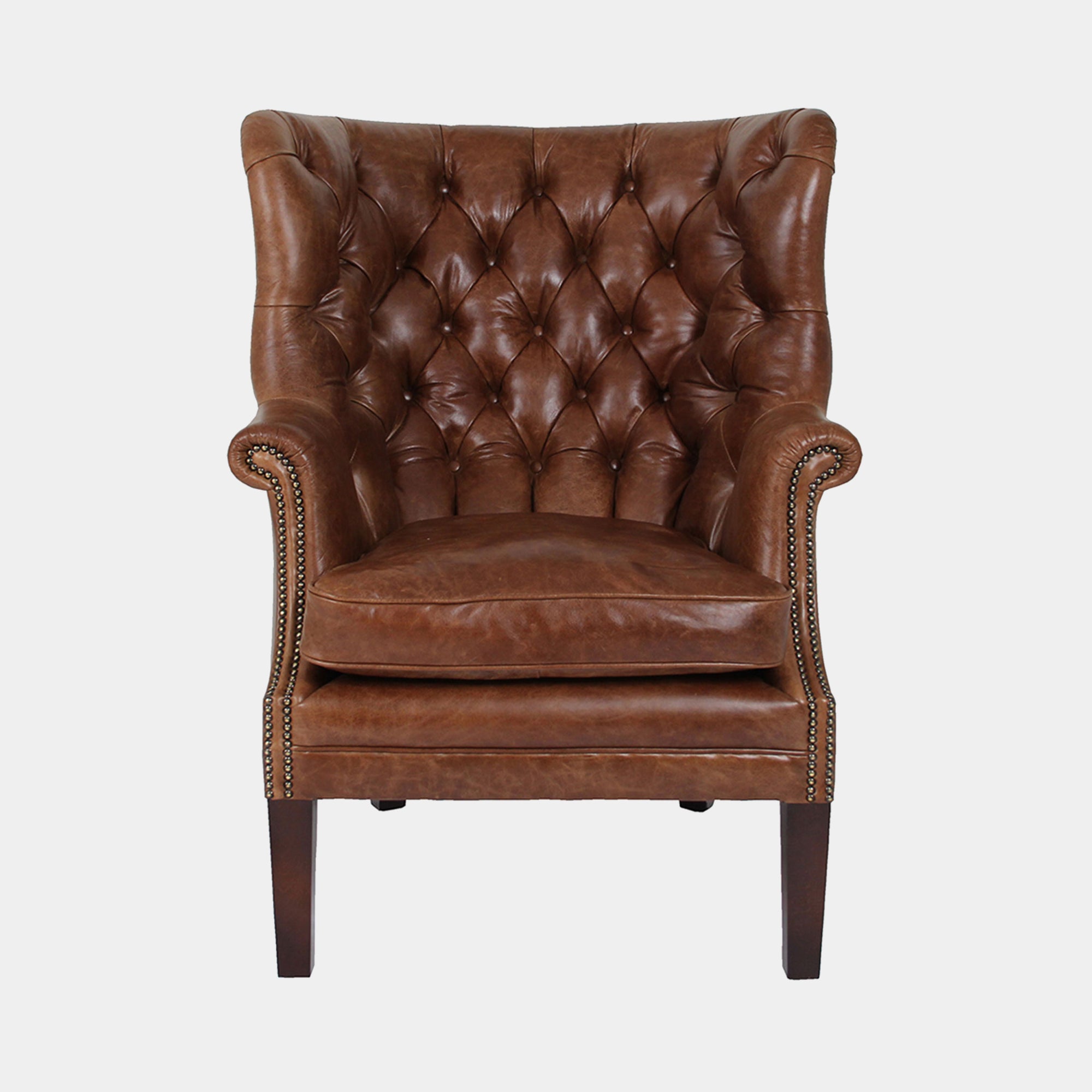 Chair Buttoned Hide C